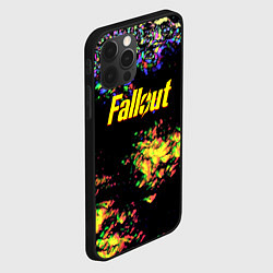 Чехол для iPhone 12 Pro Fallout краски, цвет: 3D-черный — фото 2