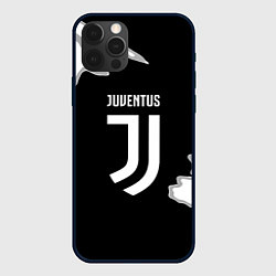 Чехол для iPhone 12 Pro Juventus fc краски, цвет: 3D-черный