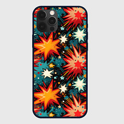 Чехол для iPhone 12 Pro Граффити звёзды и космос, цвет: 3D-черный