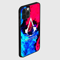 Чехол для iPhone 12 Pro Assassins Creed fight fire, цвет: 3D-черный — фото 2