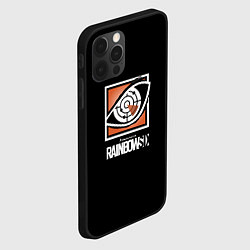 Чехол для iPhone 12 Pro Rainbow six logo ubisoft favorite, цвет: 3D-черный — фото 2