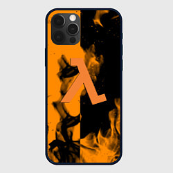 Чехол для iPhone 12 Pro Half life fire orange, цвет: 3D-черный