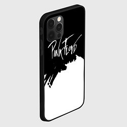 Чехол для iPhone 12 Pro Pink Floyd белые краски, цвет: 3D-черный — фото 2