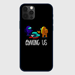 Чехол для iPhone 12 Pro Among us game, цвет: 3D-черный