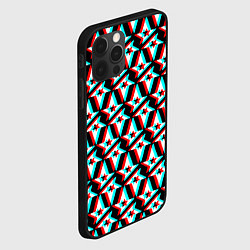 Чехол для iPhone 12 Pro Астралис глитч логотип, цвет: 3D-черный — фото 2
