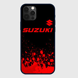 Чехол iPhone 12 Pro Suzuki - red gradient посередине