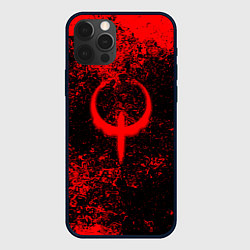 Чехол для iPhone 12 Pro Quake кровь, цвет: 3D-черный