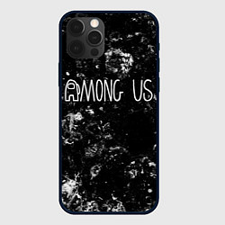 Чехол для iPhone 12 Pro Among Us black ice, цвет: 3D-черный