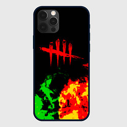 Чехол для iPhone 12 Pro Dead by daylight fire, цвет: 3D-черный