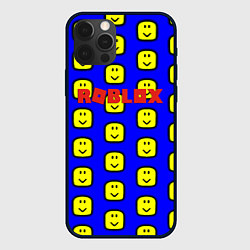 Чехол для iPhone 12 Pro Roblox pattern mobile, цвет: 3D-черный