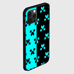 Чехол для iPhone 12 Pro Minecraft pattern game, цвет: 3D-черный — фото 2