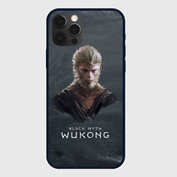 Чехол для iPhone 12 Pro Black Myth Wukong торс персонажа, цвет: 3D-черный