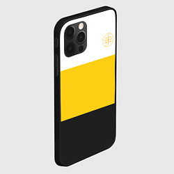 Чехол для iPhone 12 Pro Сокрушу пред ним врагов его НИКА желтая, цвет: 3D-черный — фото 2