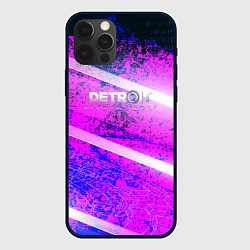 Чехол для iPhone 12 Pro Detroit become human neon, цвет: 3D-черный