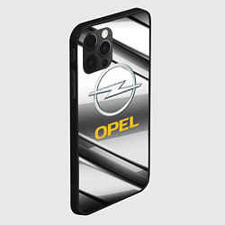 Чехол для iPhone 12 Pro Opel стальная геометрия, цвет: 3D-черный — фото 2