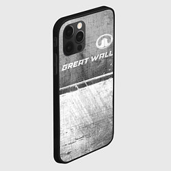 Чехол для iPhone 12 Pro Great Wall - grey gradient посередине, цвет: 3D-черный — фото 2
