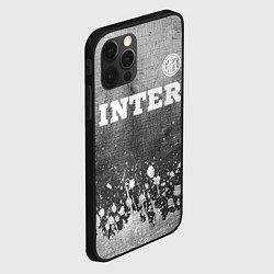 Чехол для iPhone 12 Pro Inter - grey gradient посередине, цвет: 3D-черный — фото 2