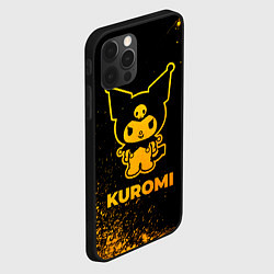 Чехол для iPhone 12 Pro Kuromi - gold gradient, цвет: 3D-черный — фото 2