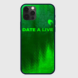 Чехол для iPhone 12 Pro Date A Live - green gradient посередине, цвет: 3D-черный