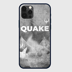 Чехол для iPhone 12 Pro Quake - grey gradient посередине, цвет: 3D-черный