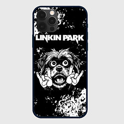 Чехол для iPhone 12 Pro Linkin Park рок пес, цвет: 3D-черный