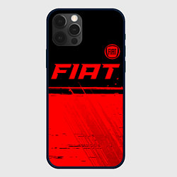 Чехол iPhone 12 Pro Fiat - red gradient посередине