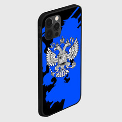 Чехол для iPhone 12 Pro Россия герб патриот, цвет: 3D-черный — фото 2