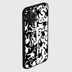 Чехол для iPhone 12 Pro Doom logo мем, цвет: 3D-черный — фото 2