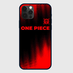 Чехол для iPhone 12 Pro One Piece - red gradient посередине, цвет: 3D-черный