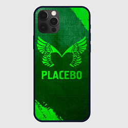 Чехол для iPhone 12 Pro Placebo - green gradient, цвет: 3D-черный