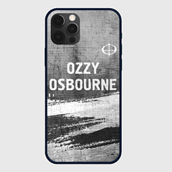 Чехол для iPhone 12 Pro Ozzy Osbourne - grey gradient посередине, цвет: 3D-черный