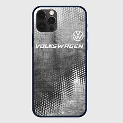 Чехол для iPhone 12 Pro Volkswagen - grey gradient посередине, цвет: 3D-черный