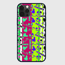 Чехол для iPhone 12 Pro Fortnite epic pattern, цвет: 3D-черный