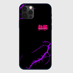 Чехол для iPhone 12 Pro Tekken storm neon, цвет: 3D-черный