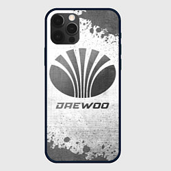 Чехол для iPhone 12 Pro Daewoo - white gradient, цвет: 3D-черный