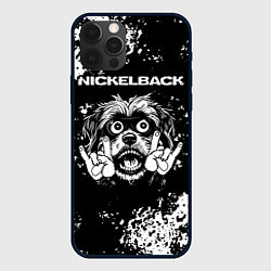 Чехол для iPhone 12 Pro Nickelback рок пес, цвет: 3D-черный