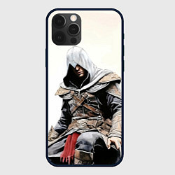 Чехол для iPhone 12 Pro Assassins creed game 2, цвет: 3D-черный