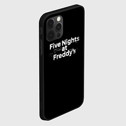 Чехол для iPhone 12 Pro Friday Night Funkin logo, цвет: 3D-черный — фото 2