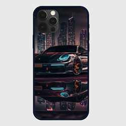 Чехол для iPhone 12 Pro Porshe night city, цвет: 3D-черный