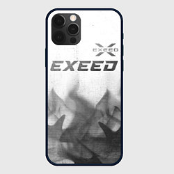 Чехол для iPhone 12 Pro Exeed - white gradient посередине, цвет: 3D-черный