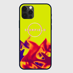 Чехол для iPhone 12 Pro Starfield fire steel, цвет: 3D-черный