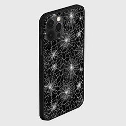 Чехол для iPhone 12 Pro Паутина - паттерн, цвет: 3D-черный — фото 2