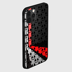 Чехол для iPhone 12 Pro Marshmello pattern, цвет: 3D-черный — фото 2