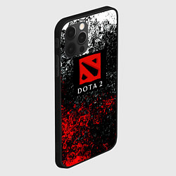 Чехол для iPhone 12 Pro Dota 2 брызги красок, цвет: 3D-черный — фото 2