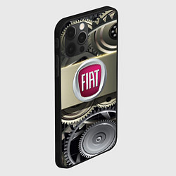 Чехол для iPhone 12 Pro FIAT logo motors, цвет: 3D-черный — фото 2