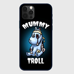 Чехол для iPhone 12 Pro Mummy troll, цвет: 3D-черный