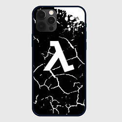 Чехол для iPhone 12 Pro Half life pattern краски, цвет: 3D-черный