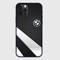 Чехол для iPhone 12 Pro BMW sport line geometry steel, цвет: 3D-черный