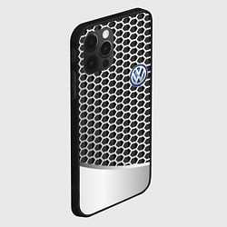 Чехол для iPhone 12 Pro Volkswagen metal motors, цвет: 3D-черный — фото 2