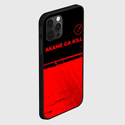 Чехол для iPhone 12 Pro Akame ga Kill - red gradient посередине, цвет: 3D-черный — фото 2